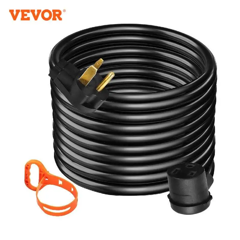 

VEVOR Heavy Duty Welder Extension Cord 10AWG 25ft 10/3 30A 250V NEMA 6-50P/6-50R Suit for Welding Machine Cable MIG TIG Plasma