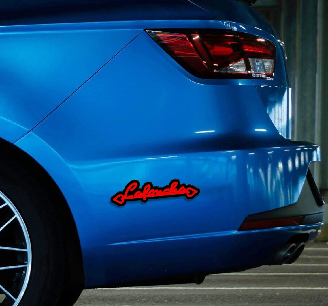 Custom Font with Arrow  Heart Outline Simple 3D Auto Logo Car Sticker Acrylic Badge Emblem Tail Decal Car Decoration Accessories