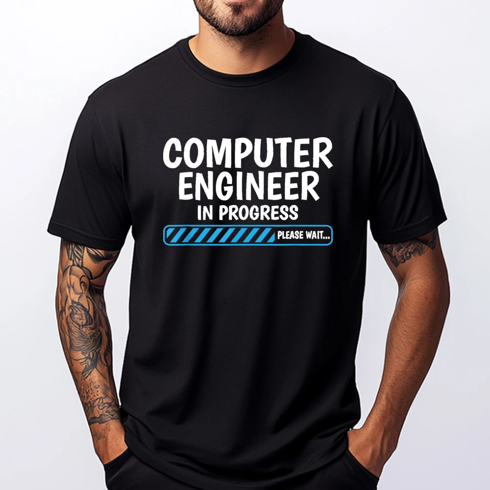 

Computer Engineer In Progress Future Computer Engineer Designer T Shirt T Shirt Men Big Size Gothic Style