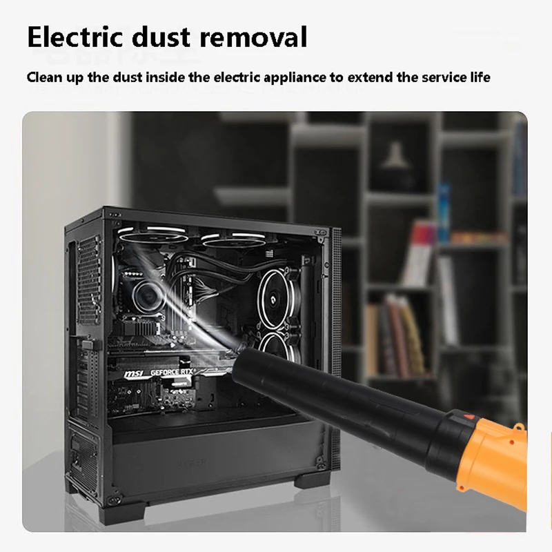 220V/5200W 5M/15M/20M Portable Household Electric Cleaning Garden Blower Leaf Hair Dryer Dust Collector Dust Collecting Tool