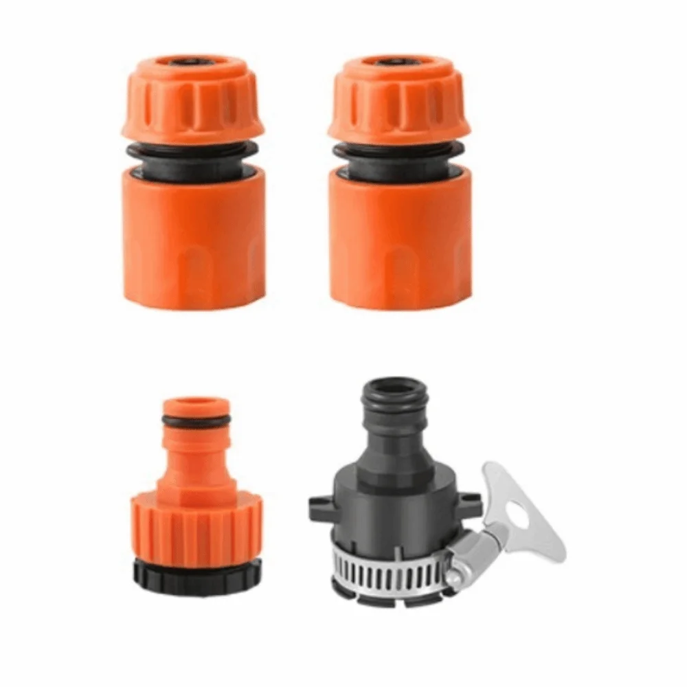 ABS,TPR Garden Hose Sprayer Ergonomic Handle 1/2 inch quick connector Garden Spray Head Orange and Black Multi-Function