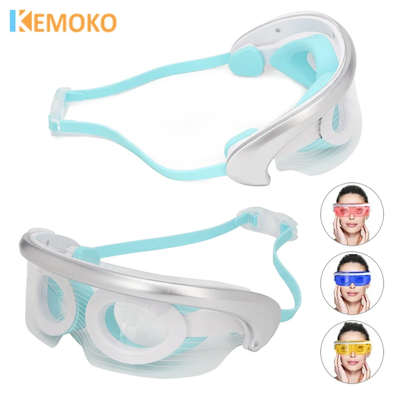 Eye Massager Hot Compress 40 °Vibration Eye Care Relax Eyes Massage  Relieve Eye Fatigue Glasses Fatigue Pouch Anti Wrinkle Care