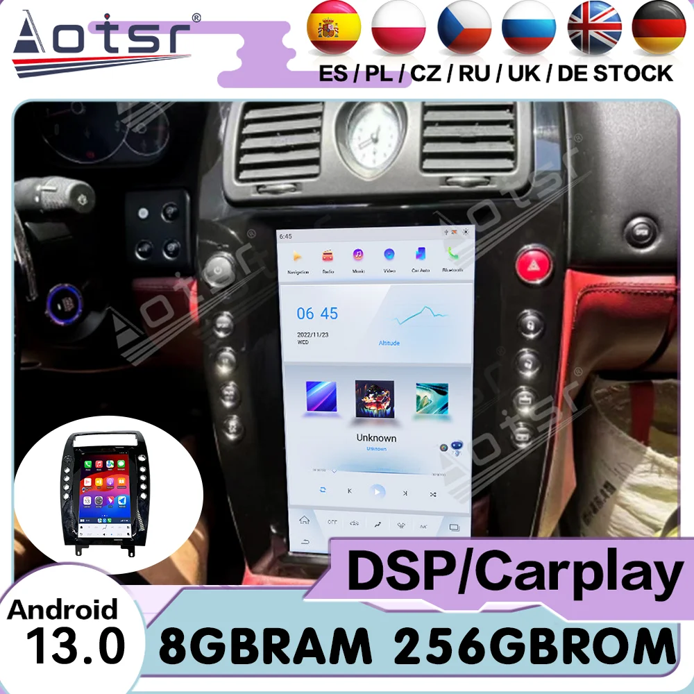 Qualcomm Car Multimedia Player Android Auto Carplay For Maserati Quattroporte 2004~2012 GPS Navigat Car Radio Receiver Head Unit
