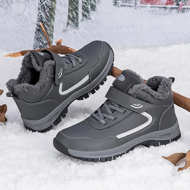 ELUVA Thermal Boots for Men Winter Snow Boots Waterproof Anti Slip Warm Lightweight Comfortable Outdoor Work Hiking Boots view 5