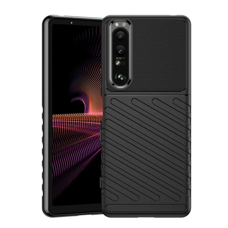 

Fashion Shockproof Silicone Case for Sony Xperia 1 III Full Protective Soft Cover for sony xperia 1 iii Matte Cases Coque Fundas