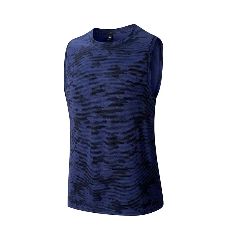 Outdoor Men Quick Dry Fitness Bodybuilding Shirt Sleeveless Camouflage T-shirt Male Basketball Vest Mesh Breathable Gym Tank Men