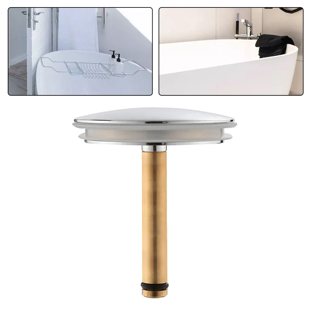 1 Pcs 44mm Bathtub Drain Stopper Bathroom Bath Replacement Tub Sink Waste Brass Bathroom Hardware Fittings