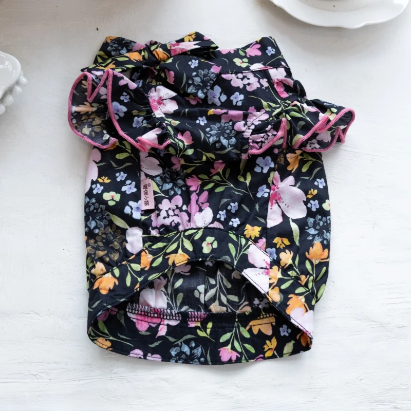 Pet Clothes Dog And Cat Cute Thin Spring Summer Dress Chihuahua Maltese Teddy Apperal - view 5