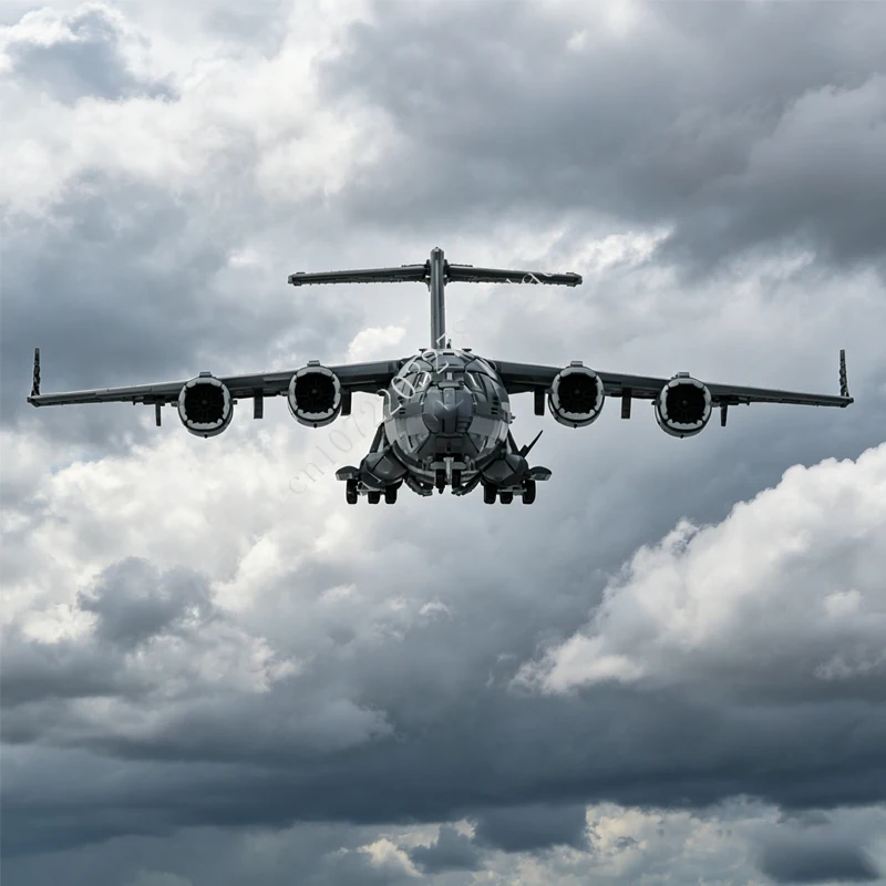 17314PCS MOC Custom Puzzle Military Giant Boeing C-17 Globemaster III Transport Aircraft High Difficulty Technology Model Toys