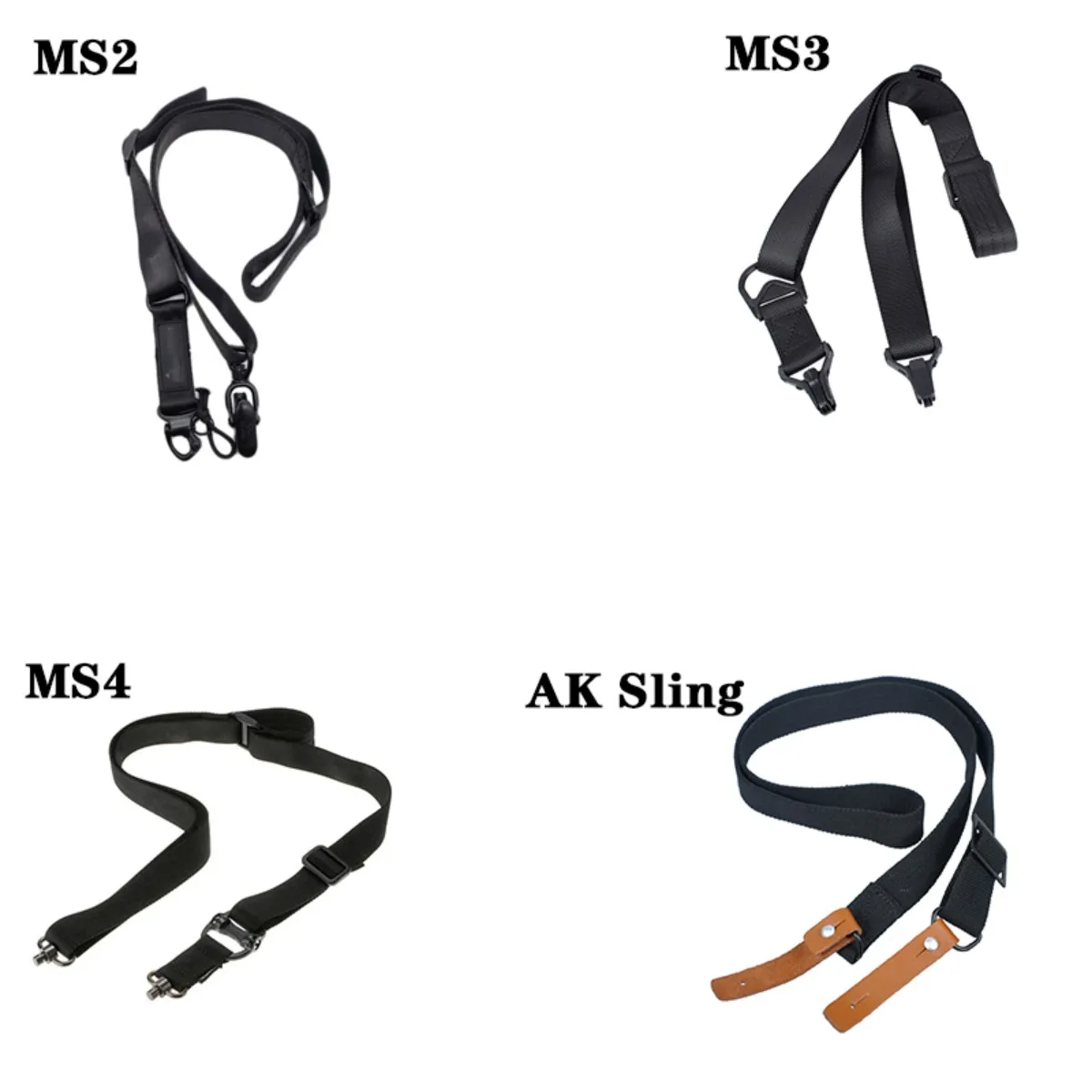 

2 Point Tactical Gun Rifles Sling Multi Mission ak MS2 MS3 MS4 Adjustable Multifunction Shoulder Strap Airsoft Gun GAMO SLING