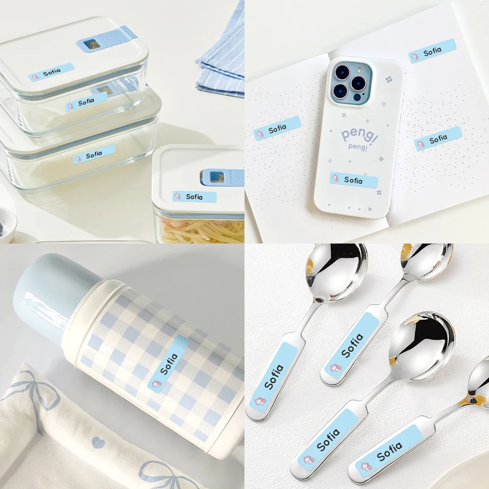 

Custom Name Stickers, Personalized School Supply Labels, Cute Cartoon Icons, Back to School Essentials