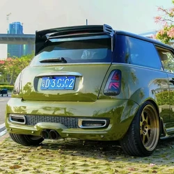 For BMW Mini R50 R51 Cooper S high-quality carbon fiber rear roof, luggage compartment lid spoiler 2001 2002 2003 2004 2005 2006