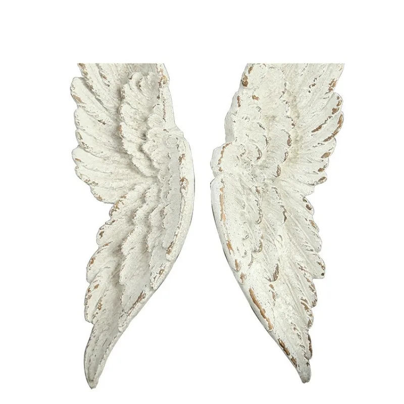 American retro angel wing wedding wall decoration, cafe mural pendant
