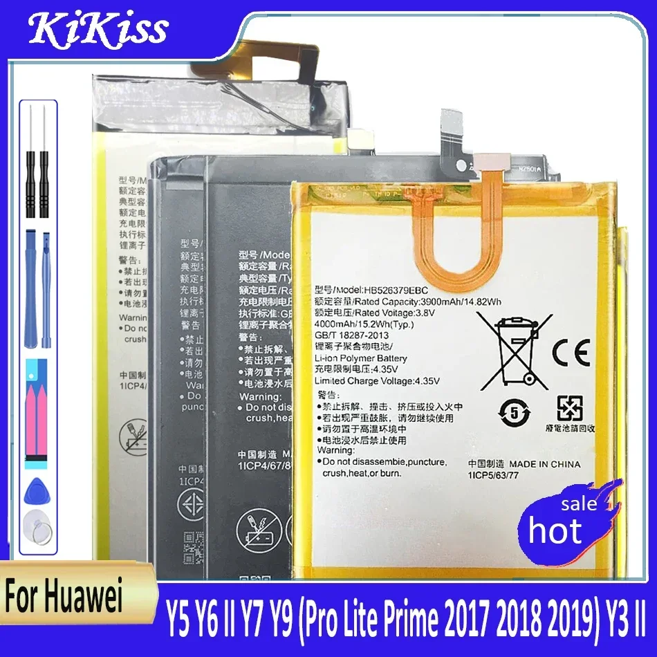 Battery for Huawei Y7 Prime/Y7 2017/Y9 2018/Y6 Pro 2017/Y6 II/Y6 Pro/Y5 2017/Y5 Lite/Y5 Prime 2018/Y5 2019/Y3 II