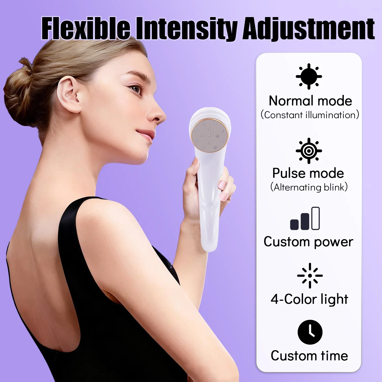 650/808nm Home Laser Therapy Device Multi-Functional 4 Colors for Knee Pain Relief Arm Arthritis Tennis Elbow Physical Treatment