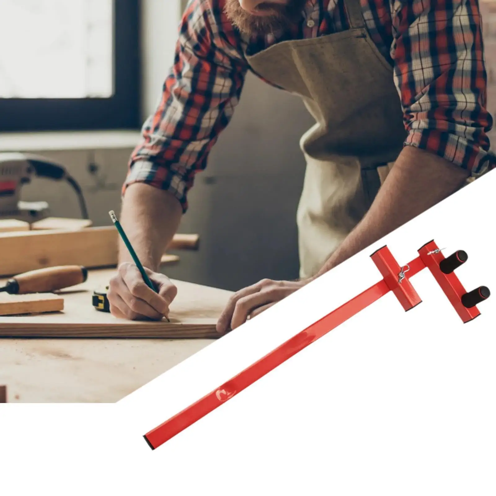 

Decking Straightening Tool Carbon Steel Professional Woodworking Adjustable Easy to Use Sturdy Deck Board Straightener Hand Tool