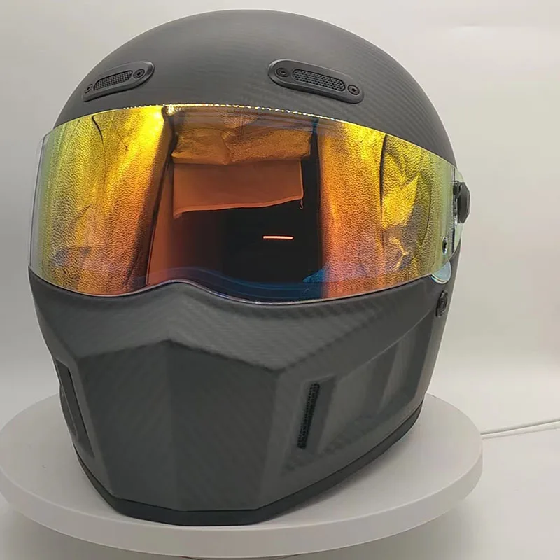 2026 ZoomLon Factory Direct High-end Carbon Fiber Helmet Motorcycle with Particularly Good Quality Rides Safety protection