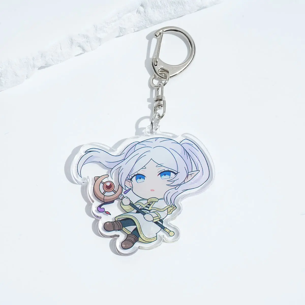 Acrylic Cartoon Anime Pendant Keychains Holder Car Key Chain Key Ring Bag Jewelry Gifts Accessories Frieren Beyond Journey's End