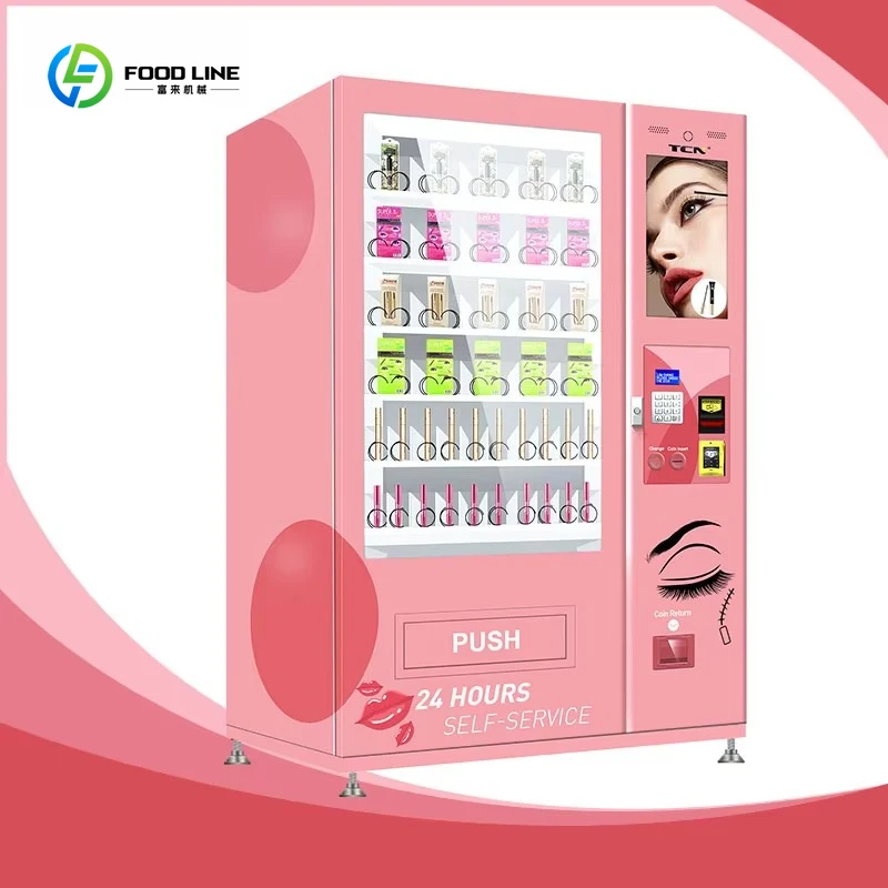 핫세일 맞춤 디자인 헤어 래쉬 자판기 메이크업 도구 LED 스크린 포함