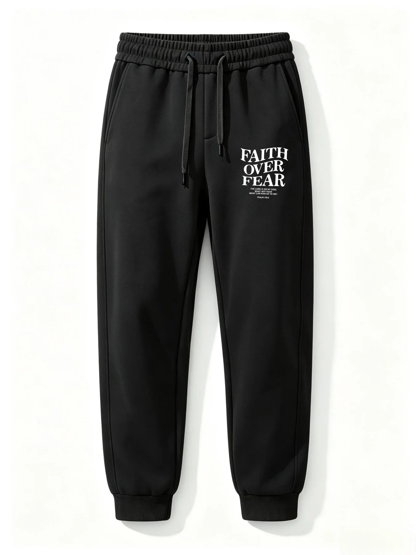 Men's Loose Fit Solid Sweatpants, Drawstring Elastic Waist Jogger Pants, Casual Sports Trousers  Pockets For Fall Winter Outdoor