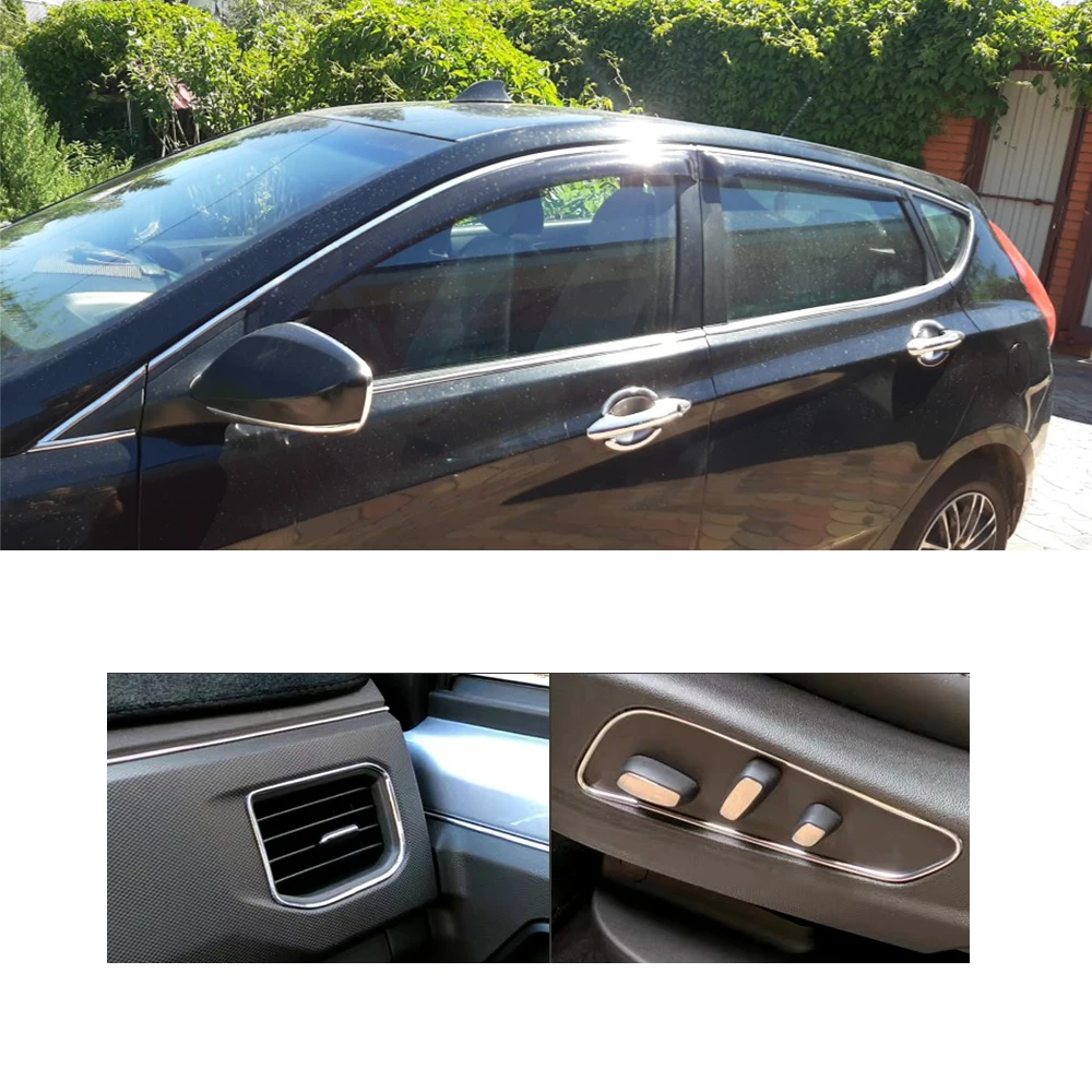 Auto-adesivo Chrome Strip Molding Decoração, Car Styling, Bumper Protector, Trim Tape, Side Door, Auto