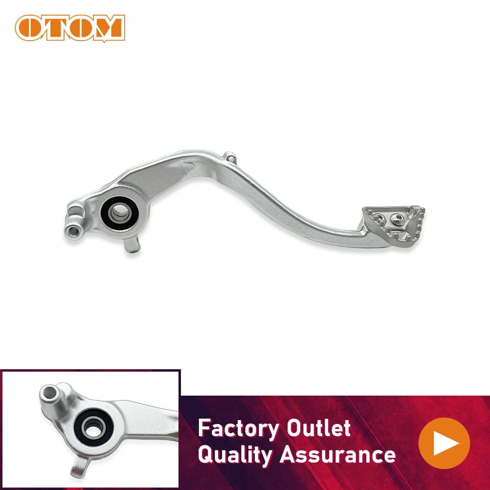 OTOM Motorcycle Aluminum Rear Brake Pedal Lever Arm Assembly For KTM SX 65 HUSQVARNA TC 65 GASGAS MC 65 2024-2025