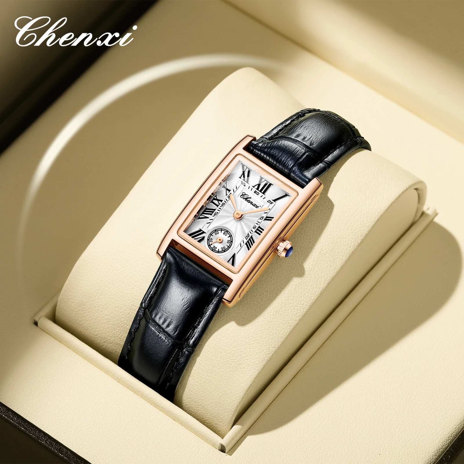 CHENXI 8216L Luxury Brand Watch For Women Mini Quartz Watch Waterproof Classic Ladies Mini Watch Leather Watches Reloj Mujer