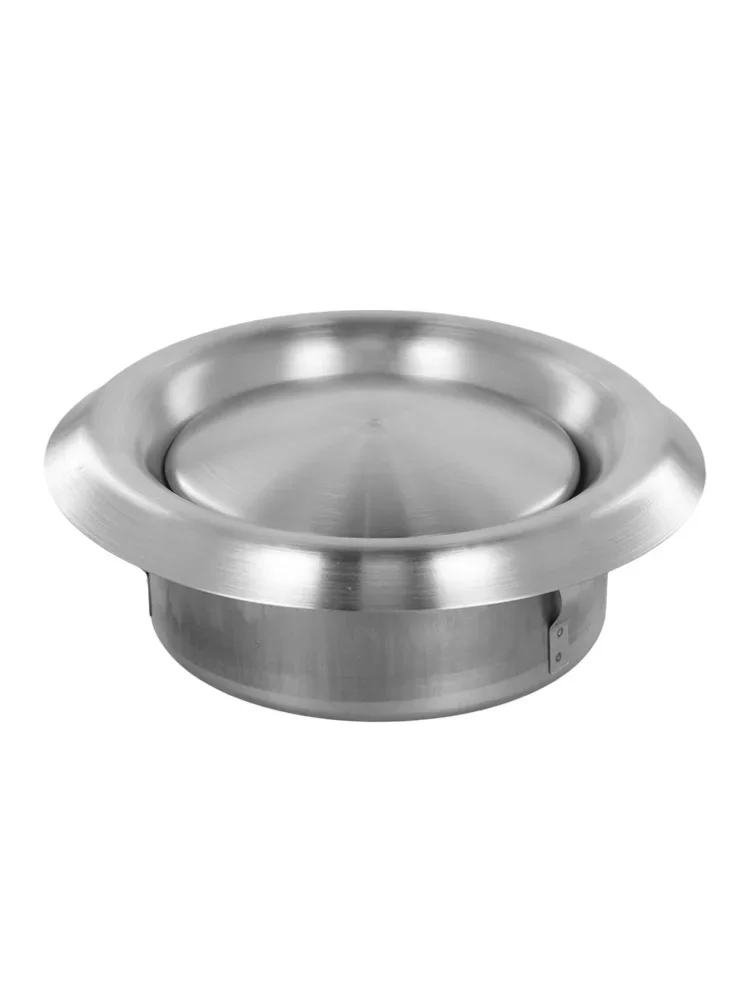 100mm Round Exhaust Vent Wall-mounted Ducts Brushing Process Ceiling Installation Center Adjustable Layout For Ventilation