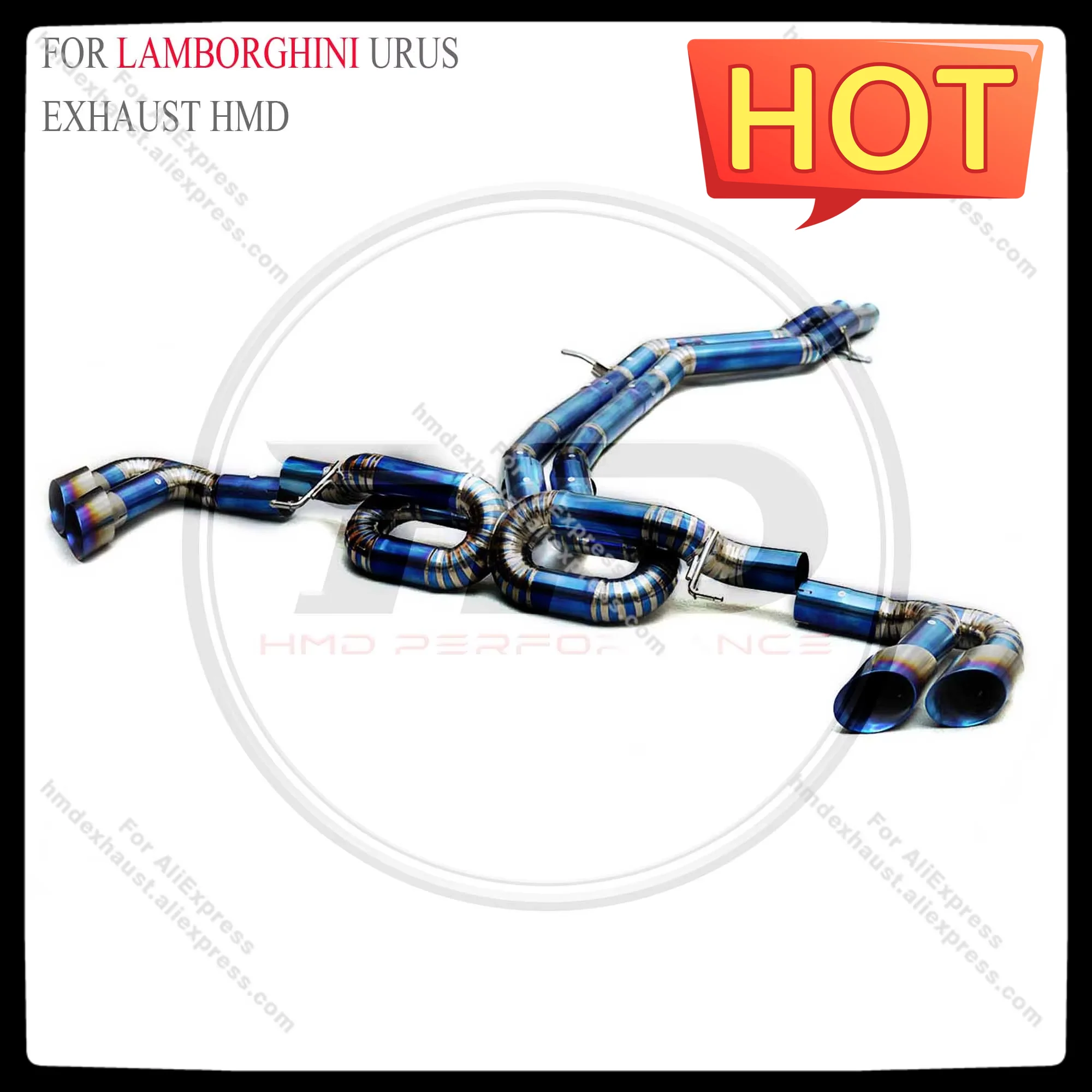 

HMD Exclusive customization Titanium Alloy Exhaust System Catback For Lamborghini URUS 4.0T 2012+ without valves