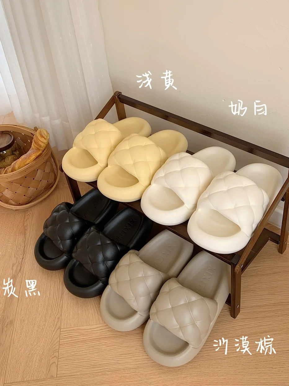 Home Slippers Women's Summer Man Slipper EVA Soft Thick Sole Fashion Casual Versatile Simple Cool Slippers Beach Slipper