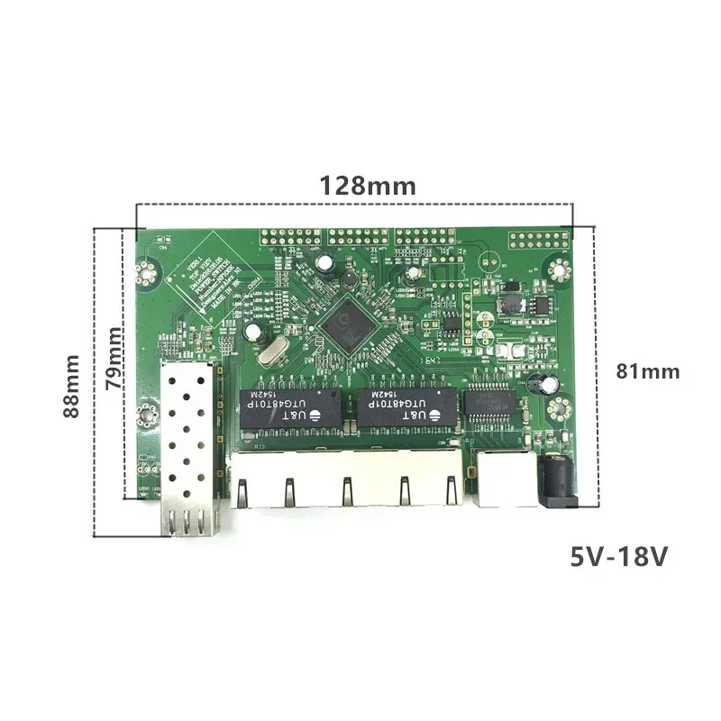 イーサネットスイッチモジュール,5/6/8ポート,10/100/1000mbps,OEM自動検知,PCBボード,OEMマザーボード