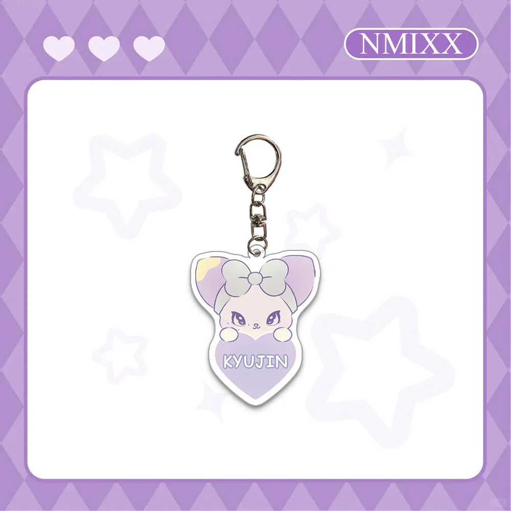 1/6 قطعة Kpop NMIXX شخصية كرتونية أكريليك كيرينغ باي هايوون سوليون جيوو اسم العلامة المفاتيح المشجعين حقيبة الظهر مفتاح الملحقات