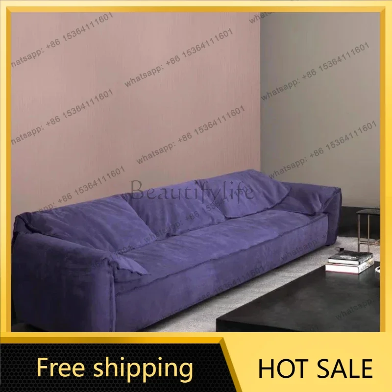 LJY Minimalist Living Room Sofa Luxury Italian Nordic Large Modern Lounge Couch Chaise Double Leather Women Muebles Trendy Furni