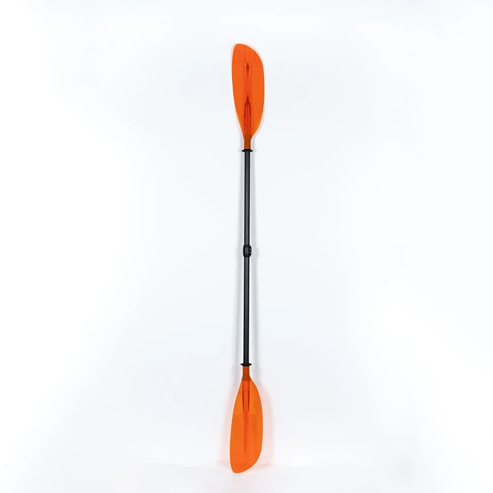 Paddle Clear Orange Double Blades Kayak Paddle Inflatable Stand Up Paddle Surf Finberglass Shaft Oar