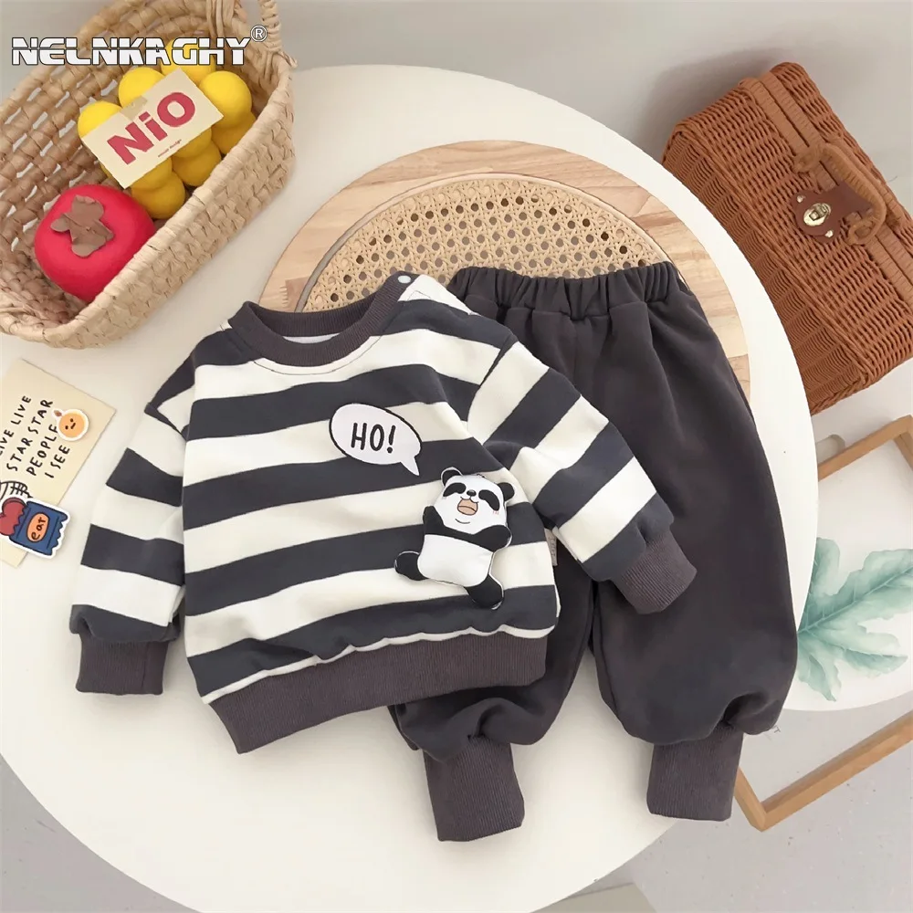 

Infant Baby Clothes - Cute Korean Style Spring/Autumn Casual Set, Separates, kids Boys Fall Outfit sweatshirt+pants 2PCS 3M-3Y