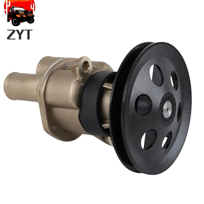 

Sea water Pump 3857794, 3851982, 3851700 for Volvo Penta HU Thru WT engines (1995-1999). V-belt, 4 1/2-inch pulley.