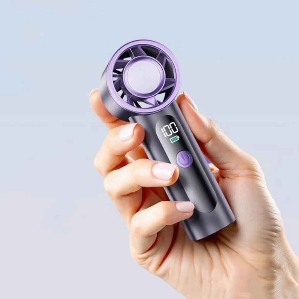 

Air Cooler High-speed Handheld Fan Waterproof Long-lasting Mini Fan Quiet Operation Turbo Fan Outdoor