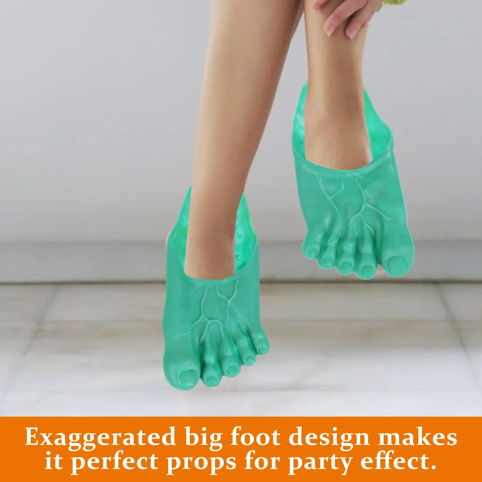 

Feet for Halloween Party Giant Feet Slippers Supplies Costume Slippers Props Durable Scary Design Shoes