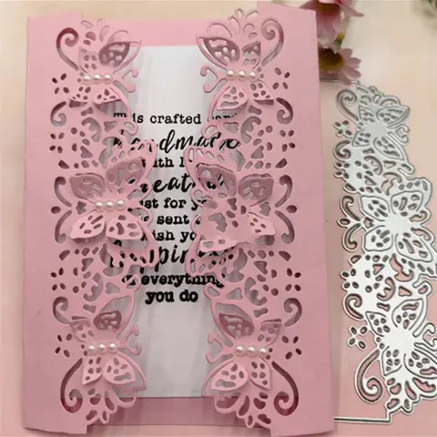 स्क्रैपबुकिंग स्टैम्प/फोटो एल्बम सजावटी एम्बॉसिंग DIY पेपर कार्ड के लिए बटरफ्लाई लेस मेटल कट डाइज़ स्टेंसिल 8 best sales तितली मर जाती है - №3