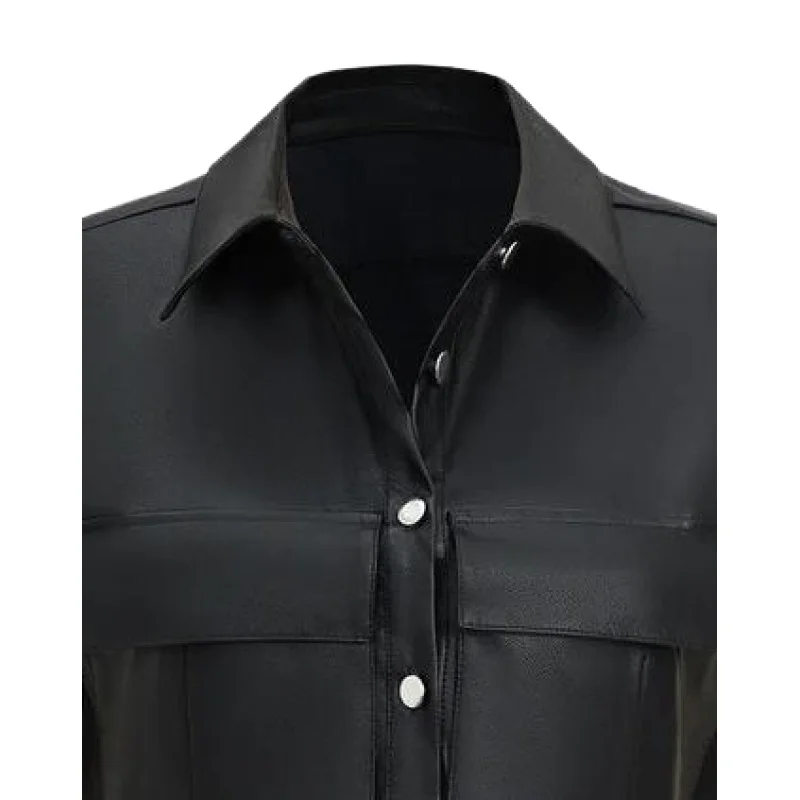 여성용 블랙 PU 가죽 조끼 - 캐주얼 비건 인조 가죽 슬리브리스 레이어드 재킷