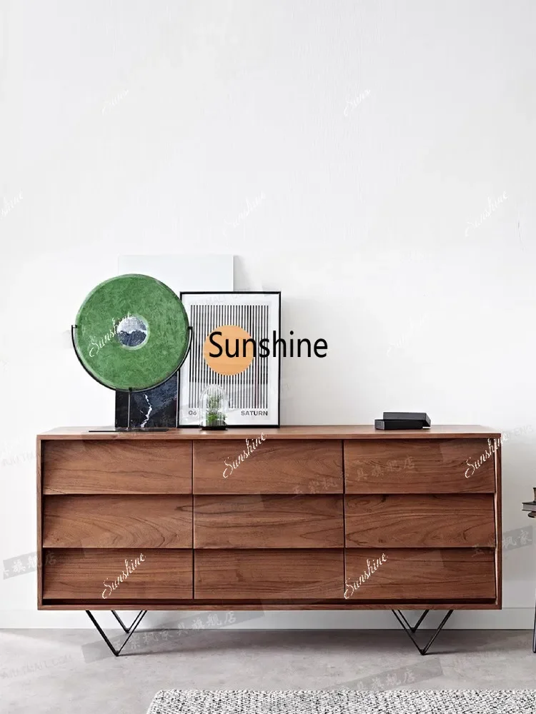 

Nordic solid wood modern simple side drawer cabinet