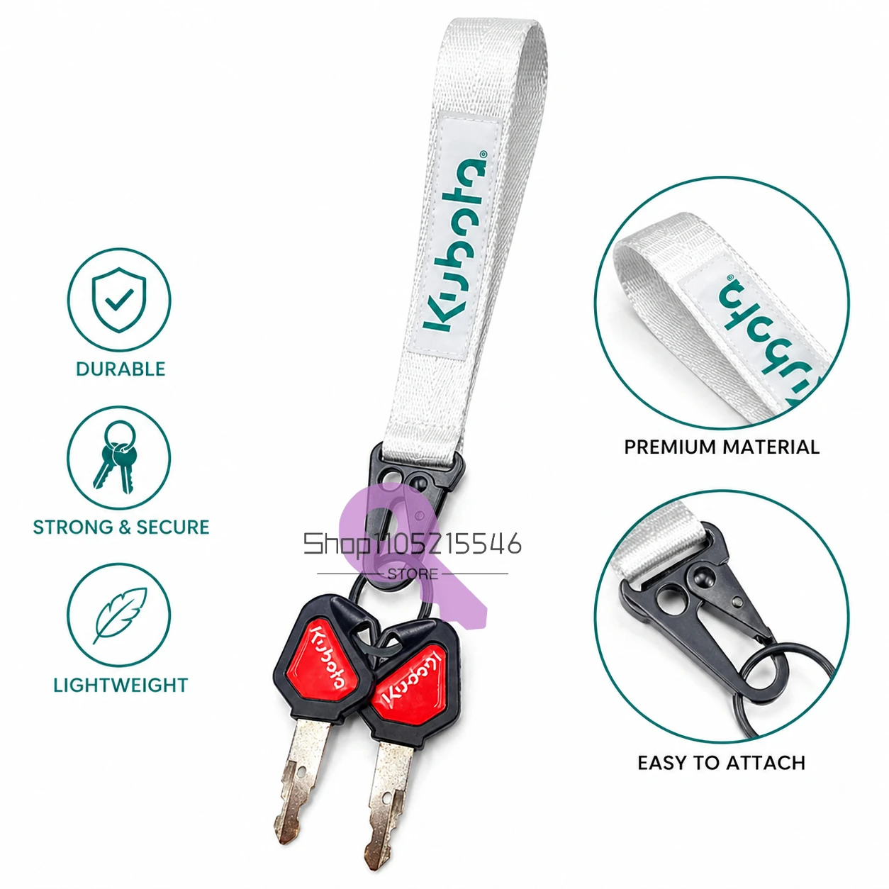 2/5/10PCS 459A Ignition Keys with Long/short Rope for Kubota U15/30/135/155/161/163 Excavator Key Digger ELI80-0101 RC411-53933