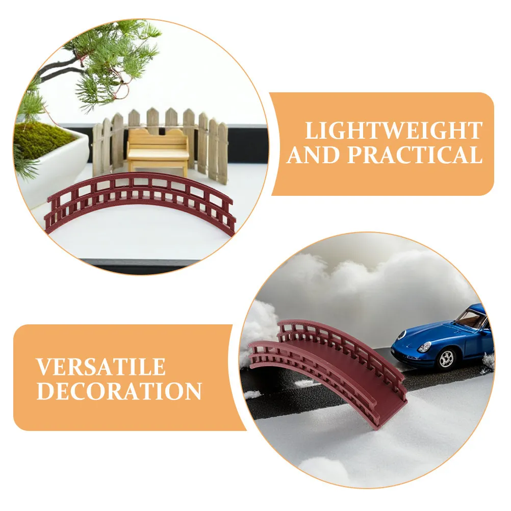 Micro Landscape Bridge Miniature Chinese Arch For Bonsai Rockery Terrarium Fairy Garden Decoration Plant Pot Ornament