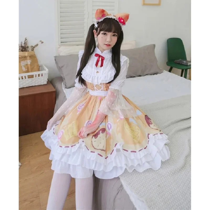 Identität V Cosplay Kostüm Mechaniker Candy Girl Kostüm Cosplay Sweetie Lolita Kleid Party Alltag Kleid Kostüm Komplettset