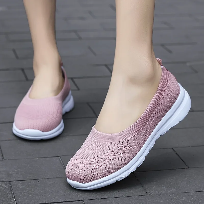 2022 Women Sneakers Fashion Socks Shoes Casual White Sneakers Summer knitted Vulcanized Shoes Women Trainers Tenis Feminino