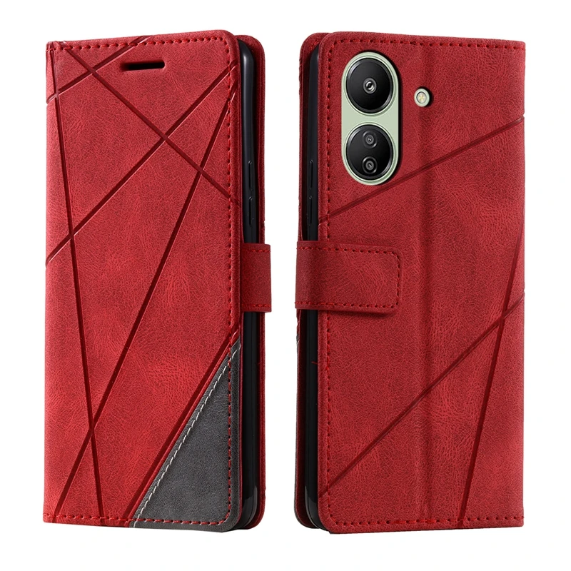 Redmi 13C Case on For Coque Xiaomi Redmi 13C Cover Luxury Flip Wallet Leather Cases for Funda Xiomi Xiaomi Redmi13C Phone Case image 3
