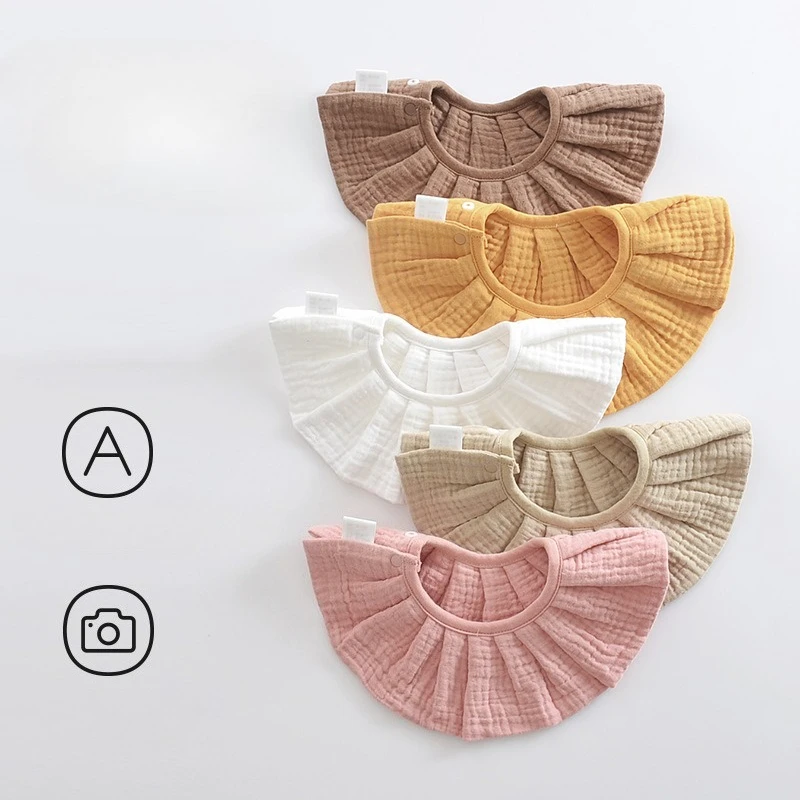 

Осенне-зимний муслиновый слюнявчик из чистого хлопка для новорожденных, корейская версия, для детей 0-2 лет