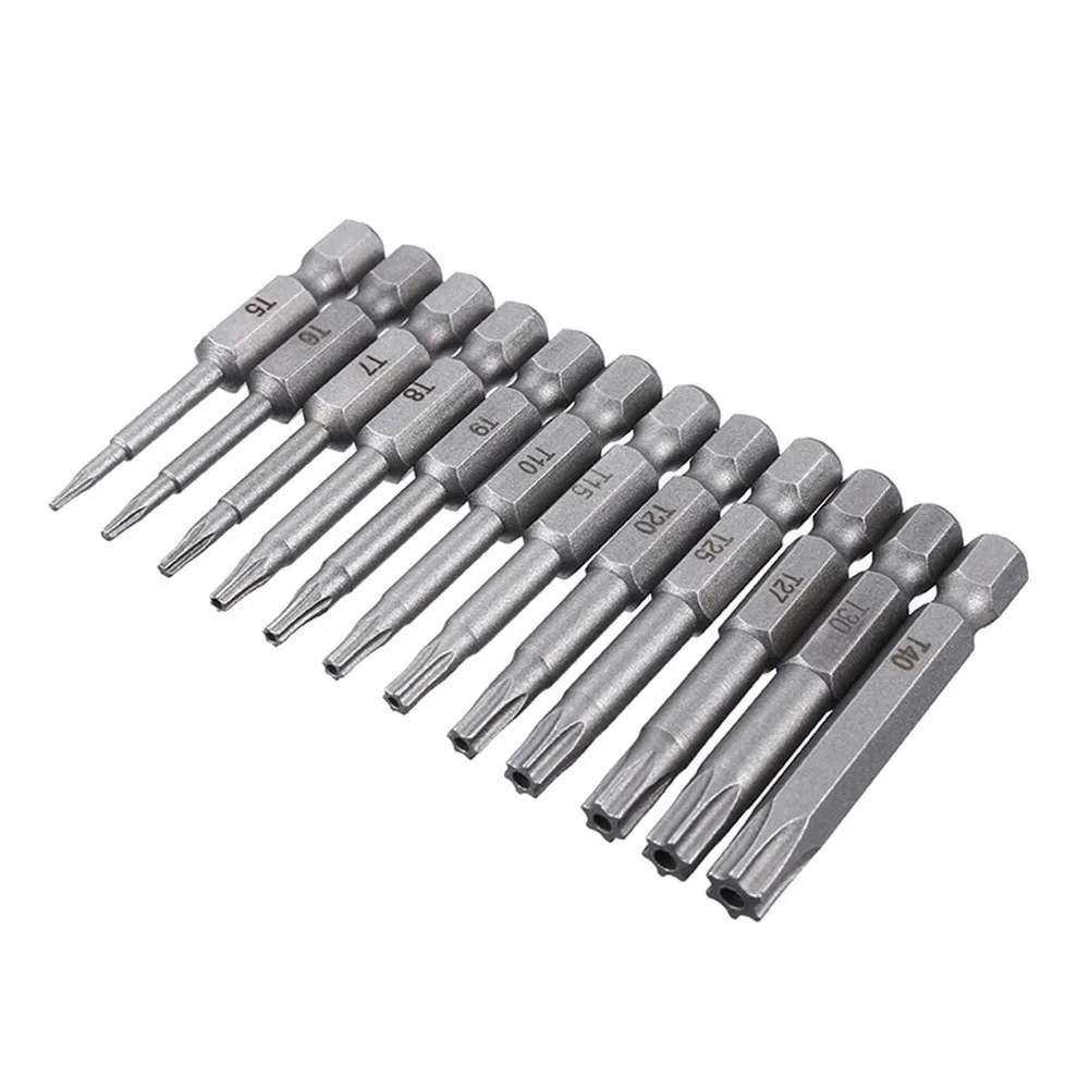 1pc 50mm Alloy Steel Magnetic Screwdriver For Torx Screwdriver Bit 1/4 Inch Hex Shank For Electric Screwdrivers
