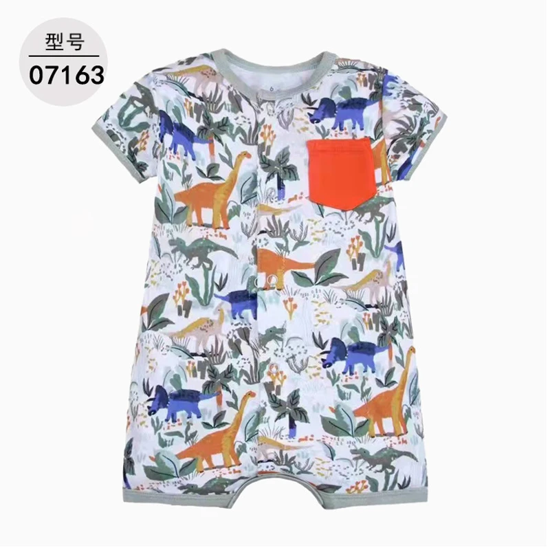 Clothing Baby boys romper newborn baby clothes romper baby jumpsuit cartoon animal toddler baby pajamas summer 6-24M