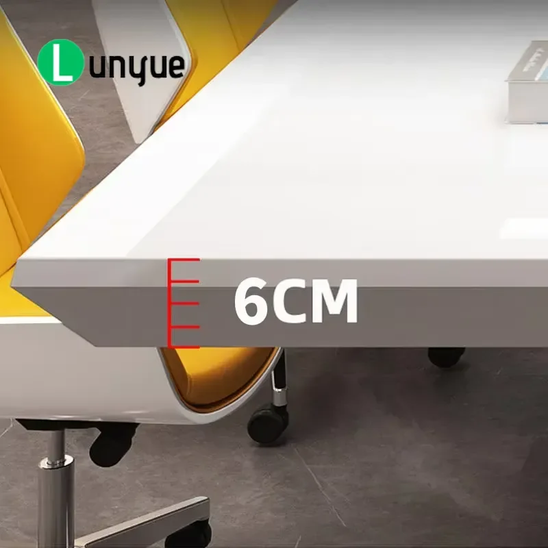Modern Luxury Conference Table for 8 10 12 20 Person Commercial Office Boardroom Meeting Room Furniture Large Capacity